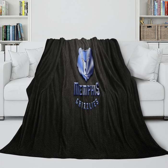 Memphis Grizzlies Blanket Flannel Fleece Throw Room Decoration