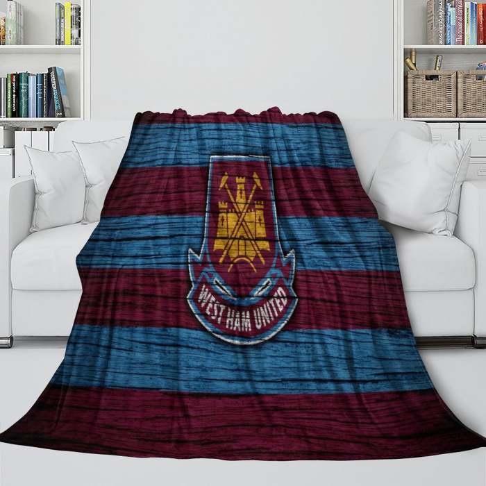 West Ham United Blanket Flannel Fleece Throw Room Decoration