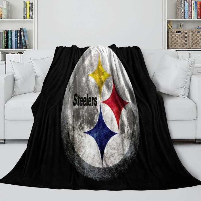 Pittsburgh Steelers Blanket Flannel Fleece Throw Room Decoration