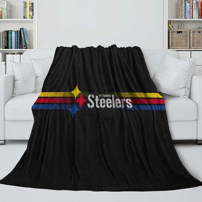 Pittsburgh Steelers Blanket Flannel Fleece Throw Room Decoration