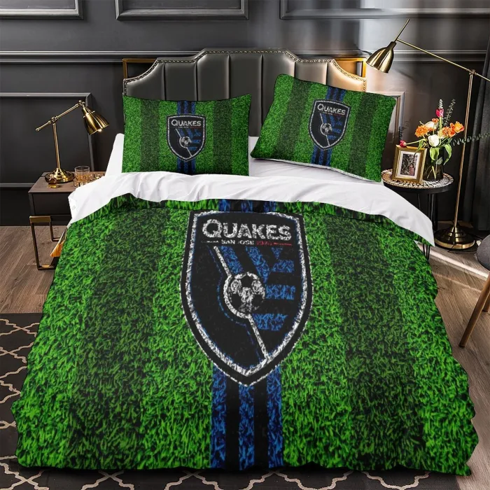 San Jose Earthquakes Bedding Set Duvet Cover Without Filler