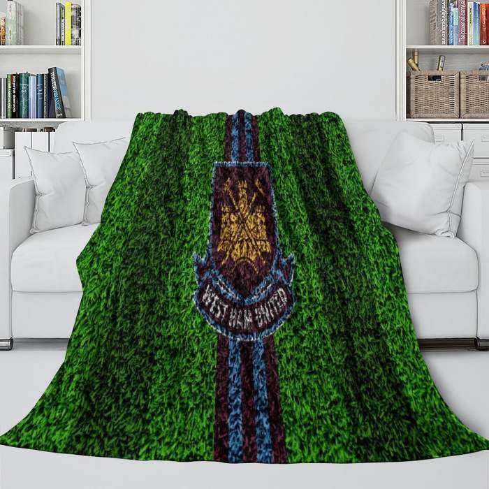 West Ham United Blanket Flannel Fleece Throw Room Decoration
