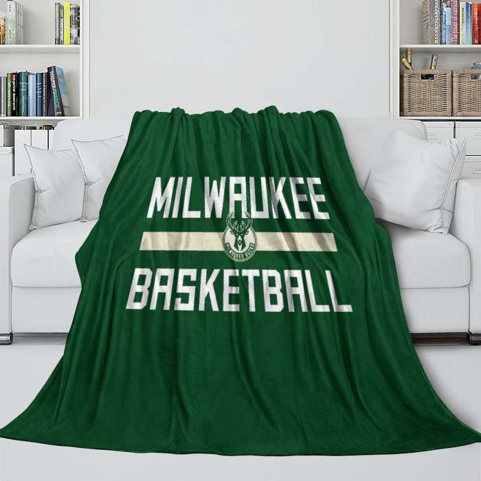Milwaukee Bucks Blanket Flannel Fleece Throw Room Decoration