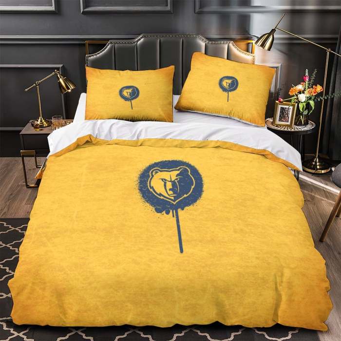 Memphis Grizzlies Bedding Set Duvet Cover Without Filler