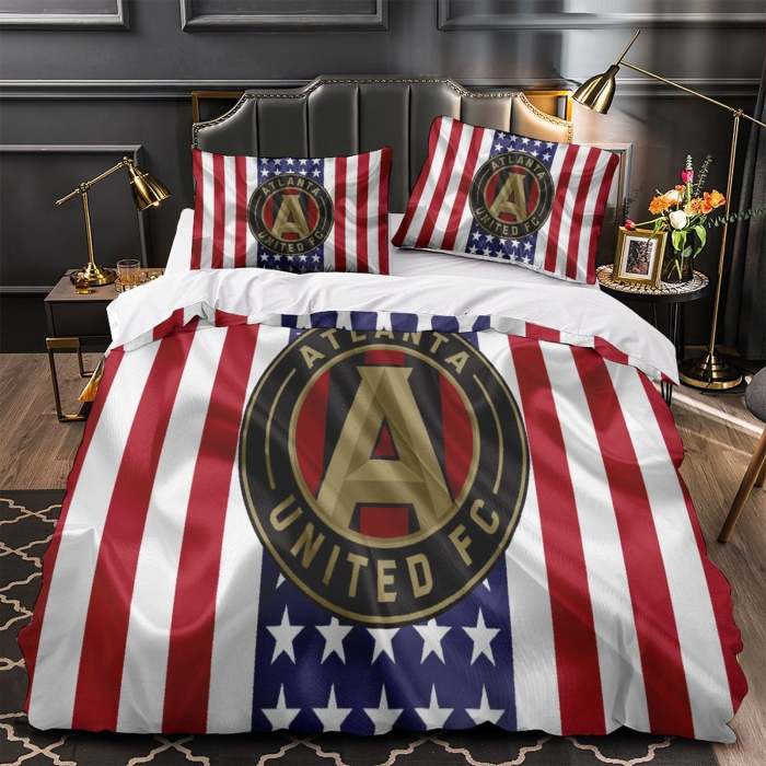 Atlanta United Fc Bedding Set Duvet Cover Without Filler