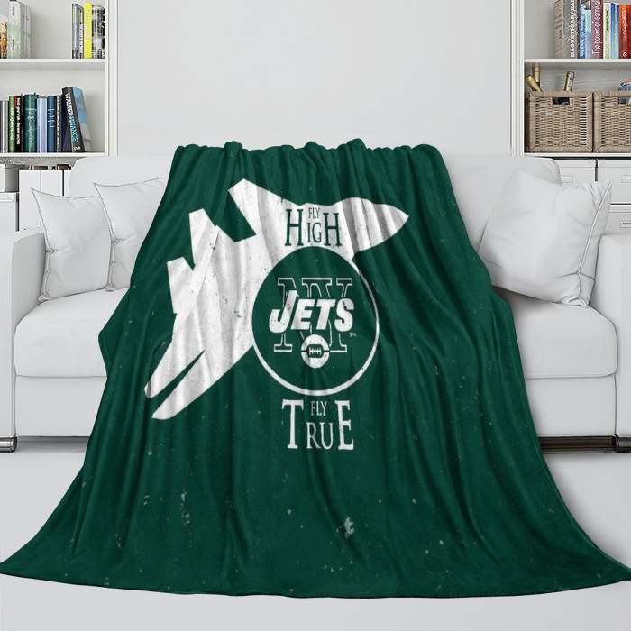 York Jets Blanket Flannel Fleece Throw Room Decoration
