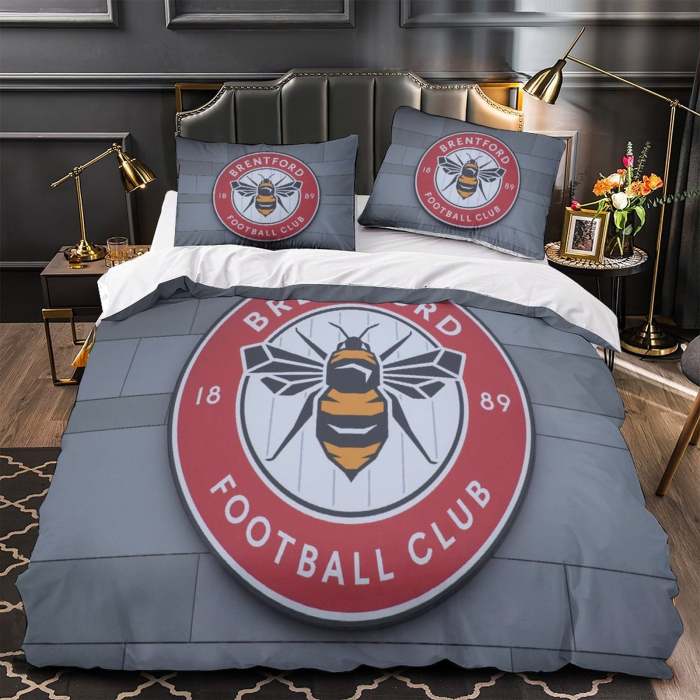 Brentford Fc Bedding Set Duvet Cover Without Filler