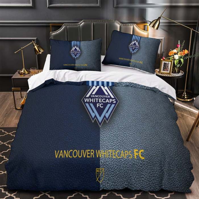 Vancouver Whitecaps Fc Bedding Set Duvet Cover Without Filler