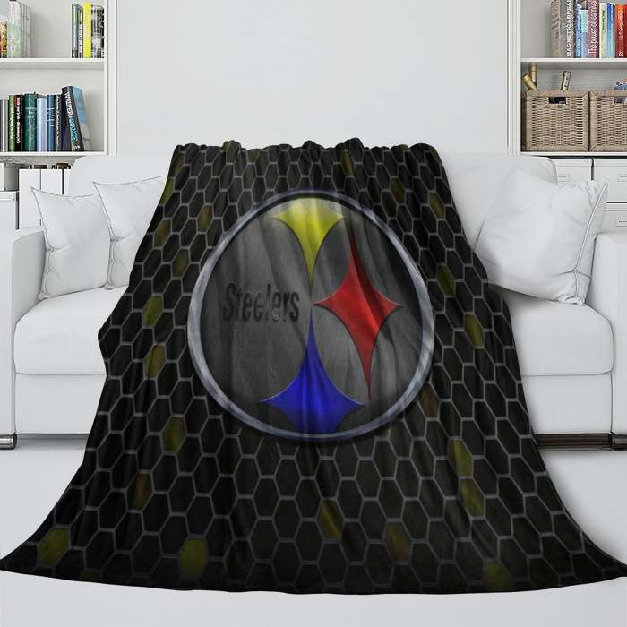 Pittsburgh Steelers Blanket Flannel Fleece Throw Room Decoration