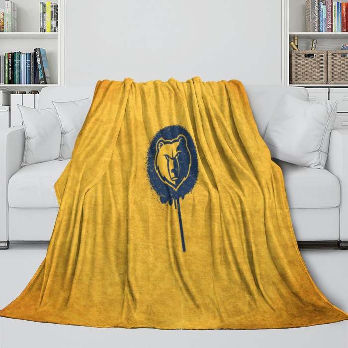 Memphis Grizzlies Blanket Flannel Fleece Throw Room Decoration