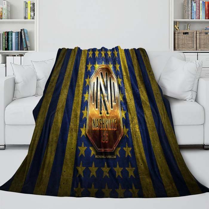 Nashville Sc Blanket Flannel Fleece Throw Room Decoration