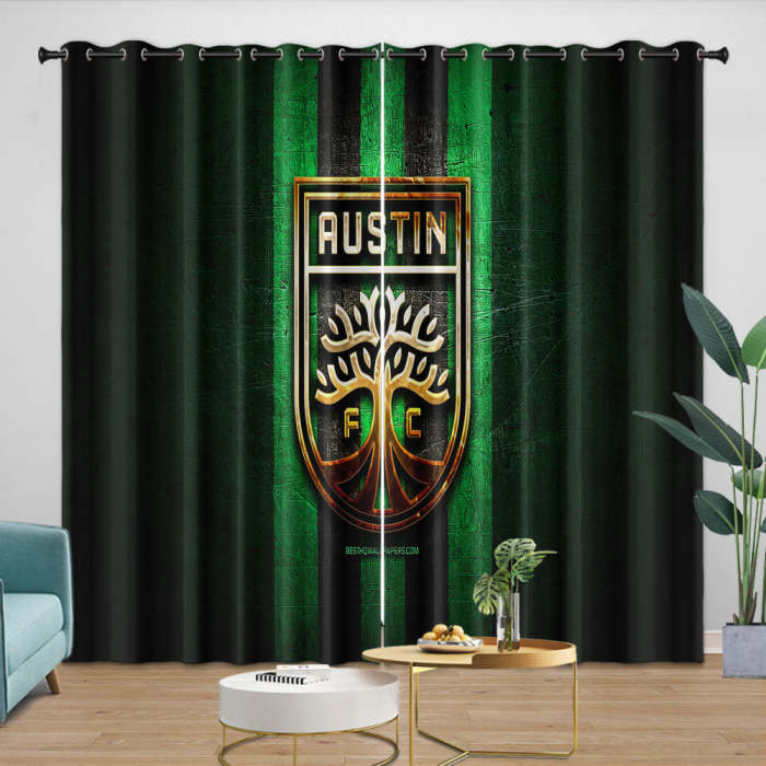 Austin Fc Curtains Blackout Window Drapes Room Decoration