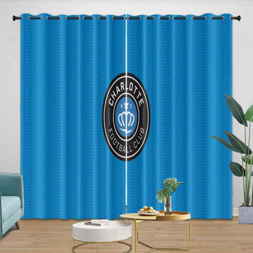 Charlotte Fc Curtains Blackout Window Drapes Room Decoration
