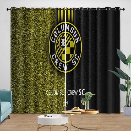 Columbus Crew Sc Curtains Blackout Window Drapes Room Decoration