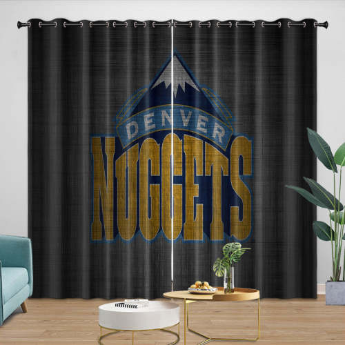 Denver Nuggets Curtains Blackout Window Drapes Room Decoration