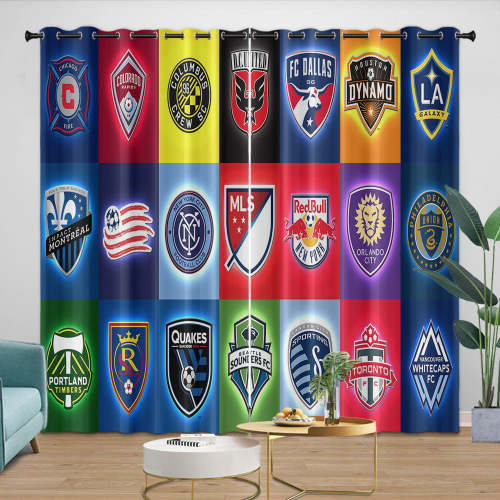 Chicago Fire Soccer Club Curtains Blackout Window Drapes Room Decoration