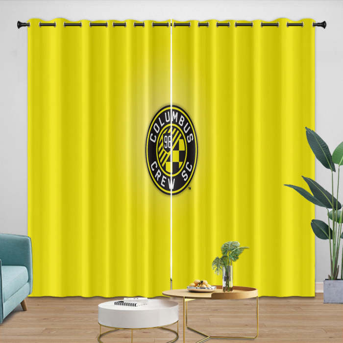 Columbus Crew Sc Curtains Blackout Window Drapes Room Decoration