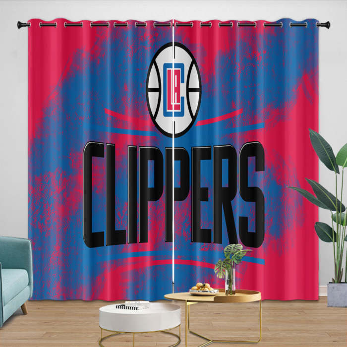 Los Angeles Clippers Curtains Blackout Window Drapes Room Decoration