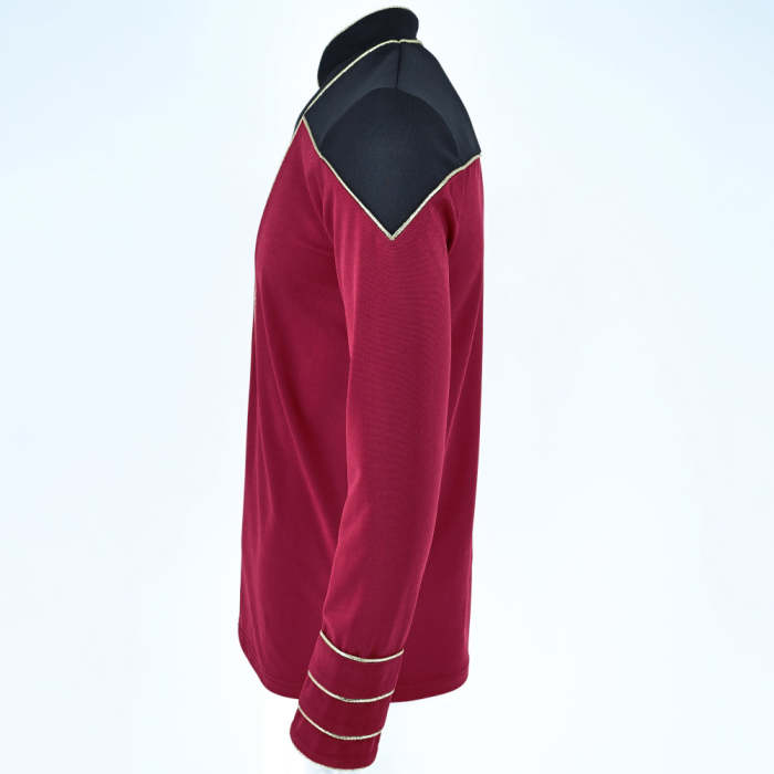 Star Trek The Next Generation Flag Officer Uniform Tng Admiral Red Shirt Starfleet Costume