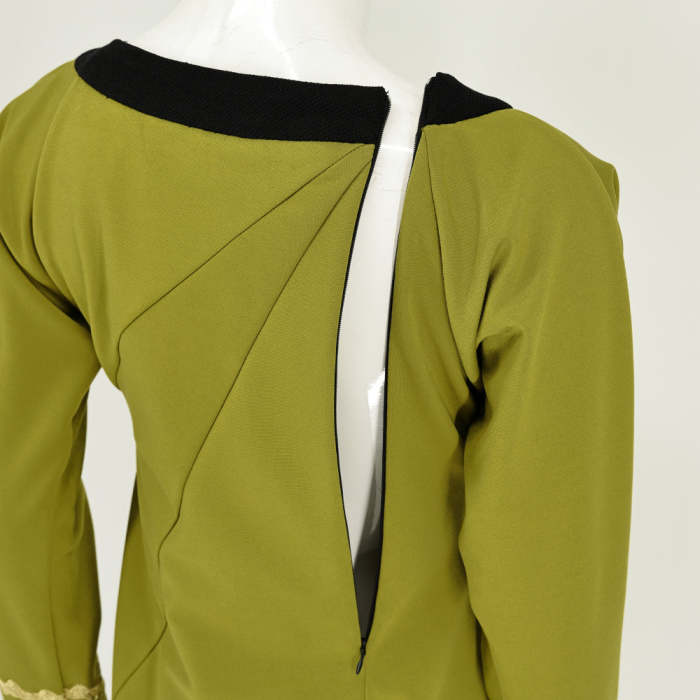 Star Trek Tos Female Duty Uniforms The Original Series Blue Gold Red Dress Costume