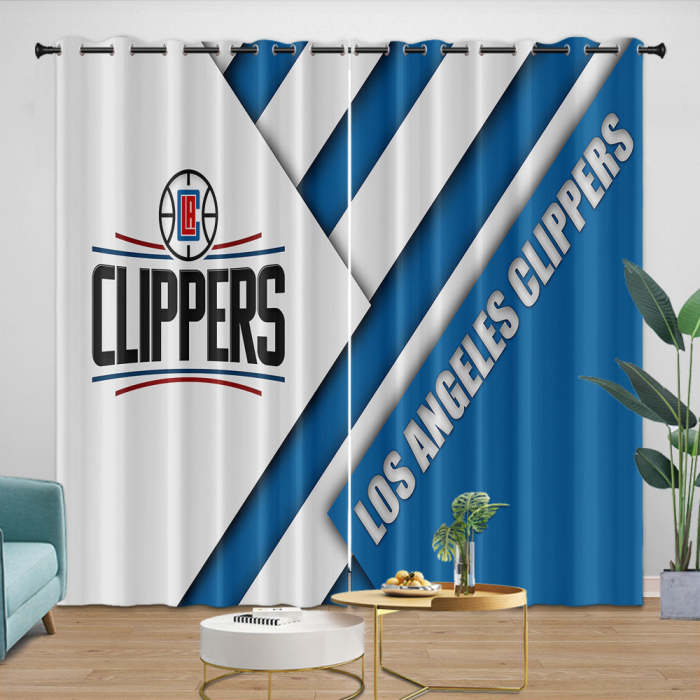 Los Angeles Clippers Curtains Blackout Window Drapes Room Decoration