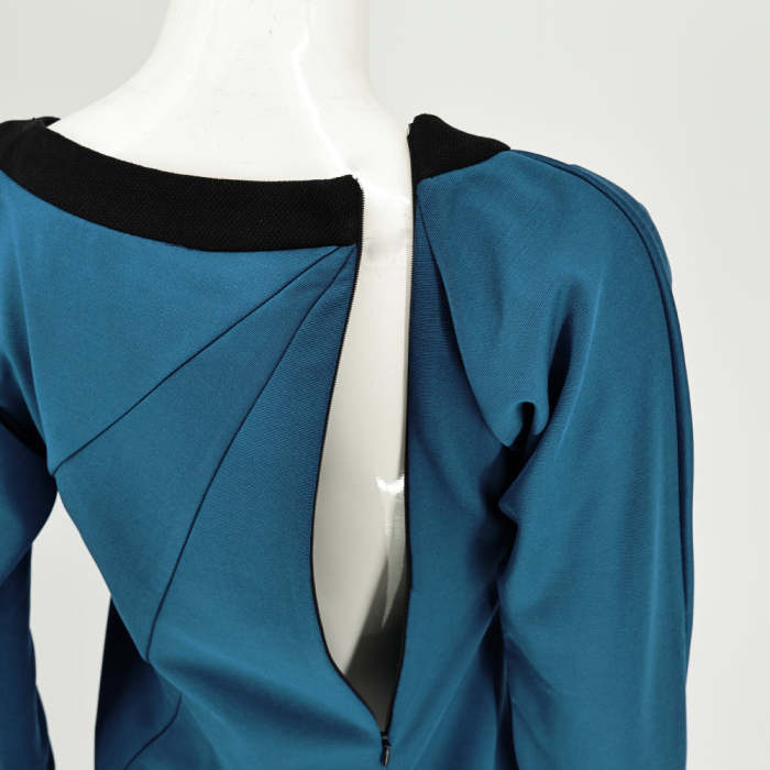 Star Trek Tos Female Duty Uniforms The Original Series Blue Gold Red Dress Costume