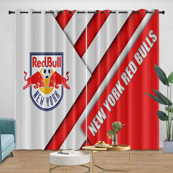 York Red Bulls Curtains Blackout Window Drapes Room Decoration