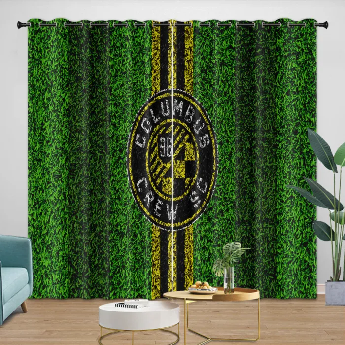 Columbus Crew Sc Curtains Blackout Window Drapes Room Decoration