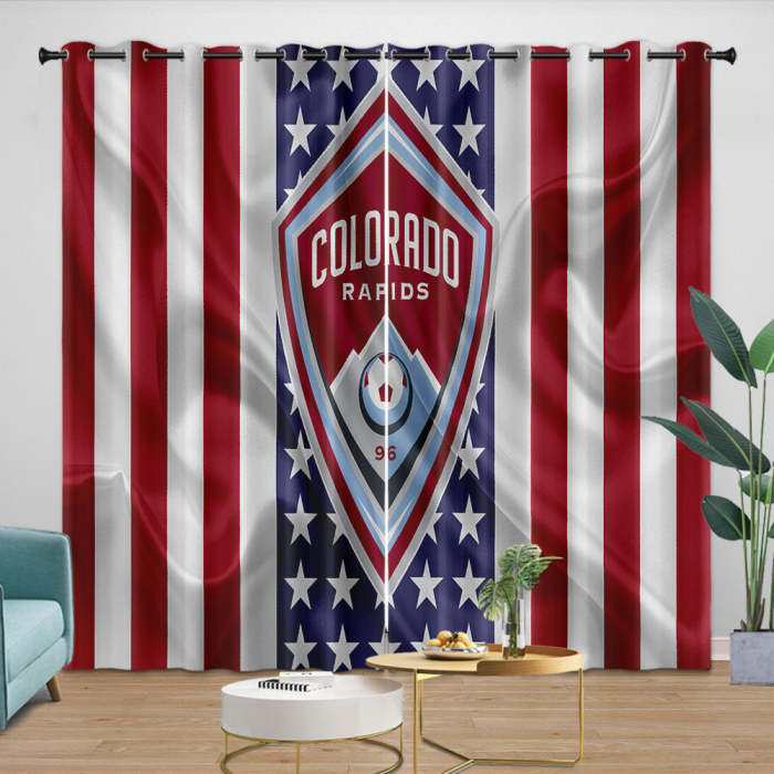 Colorado Rapids Curtains Blackout Window Drapes Room Decoration