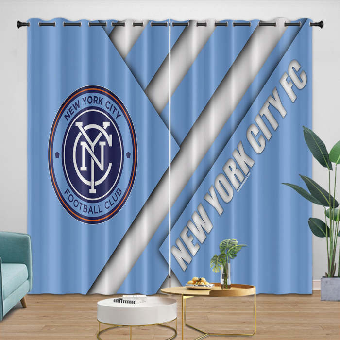 York City Fc Curtains Blackout Window Drapes Room Decoration