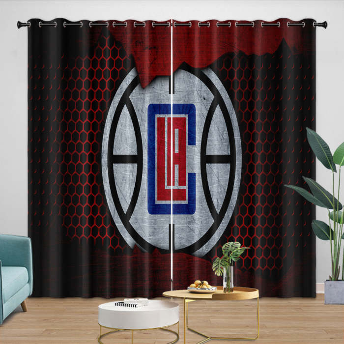 Los Angeles Clippers Curtains Blackout Window Drapes Room Decoration