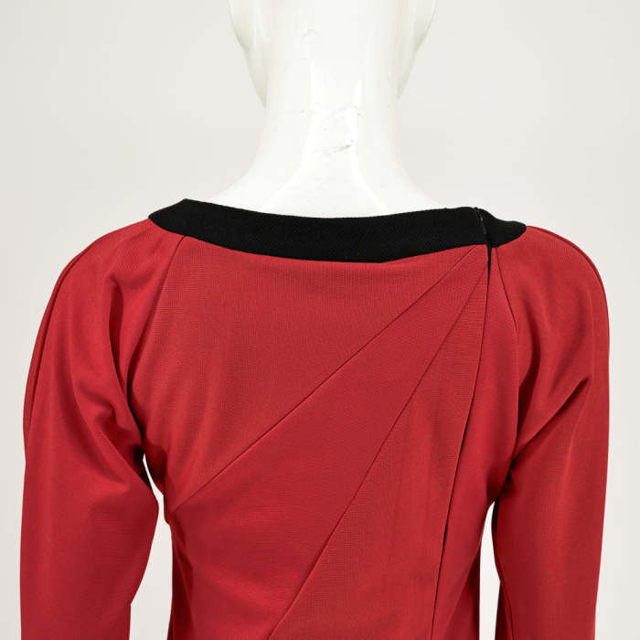 Star Trek Tos Female Duty Uniforms The Original Series Blue Gold Red Dress Costume
