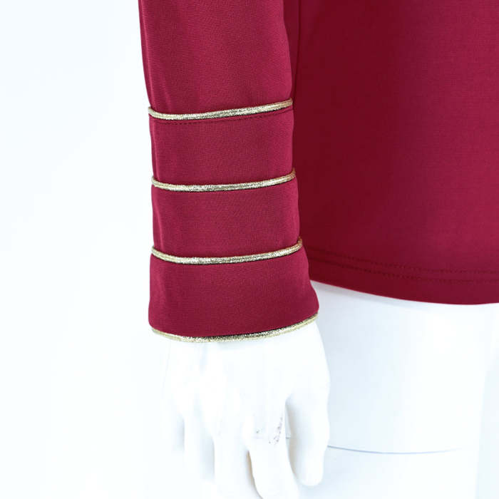 Star Trek The Next Generation Flag Officer Uniform Tng Admiral Red Shirt Starfleet Costume