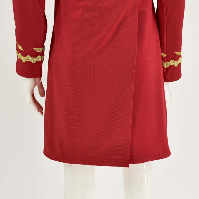 Star Trek Tos Female Duty Uniforms The Original Series Blue Gold Red Dress Costume