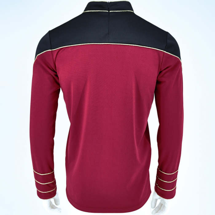 Star Trek The Next Generation Flag Officer Uniform Tng Admiral Red Shirt Starfleet Costume