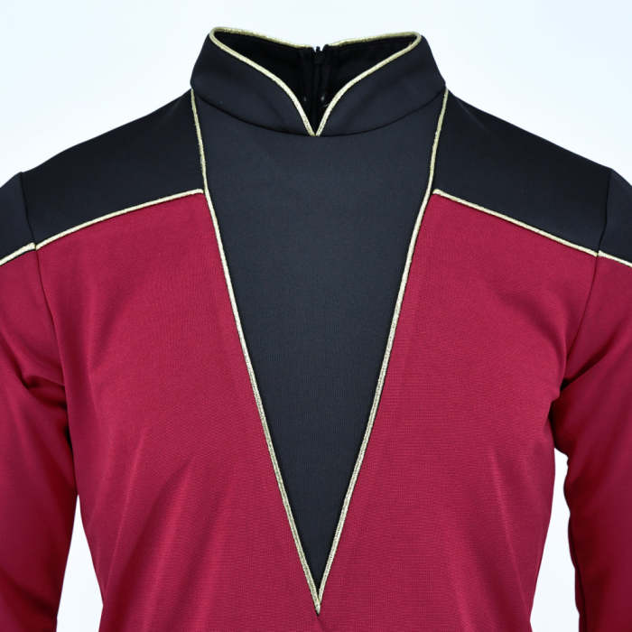 Star Trek The Next Generation Flag Officer Uniform Tng Admiral Red Shirt Starfleet Costume