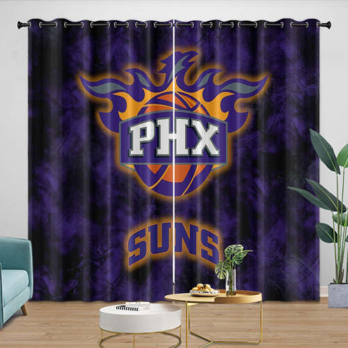 Phoenix Suns Curtains Blackout Window Drapes Room Decoration