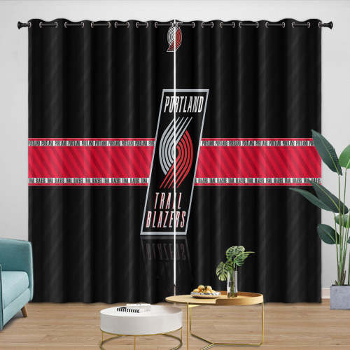 Portland Trail Blazers Curtains Blackout Window Drapes Room Decoration