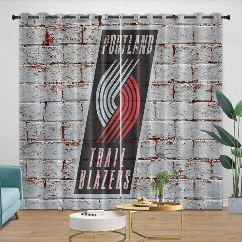 Portland Trail Blazers Curtains Blackout Window Drapes Room Decoration