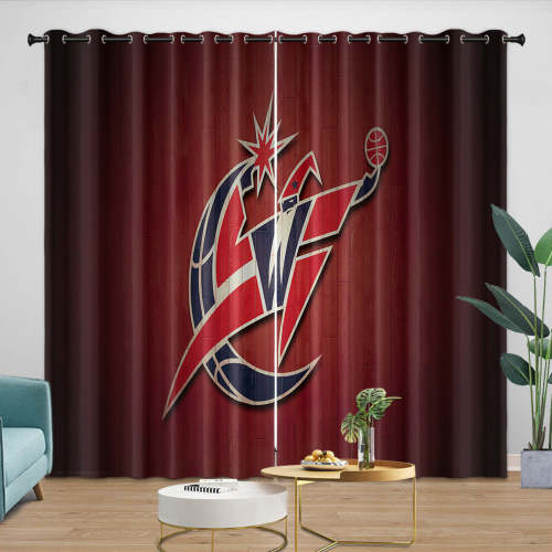 Washington Wizards Curtains Blackout Window Drapes Room Decoration