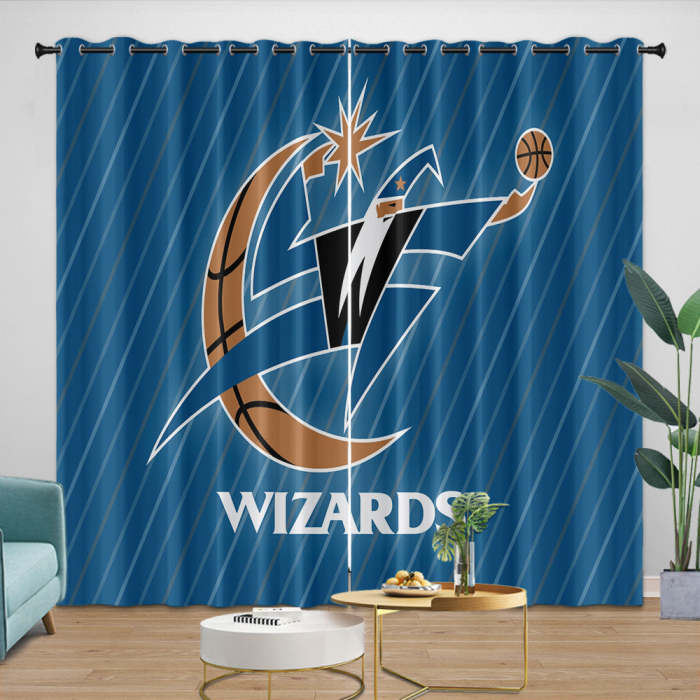 Washington Wizards Curtains Blackout Window Drapes Room Decoration