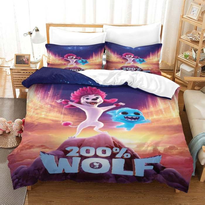 Movie 200% Wolf  Bedding Set Pattern Quilt Cover Without Filler