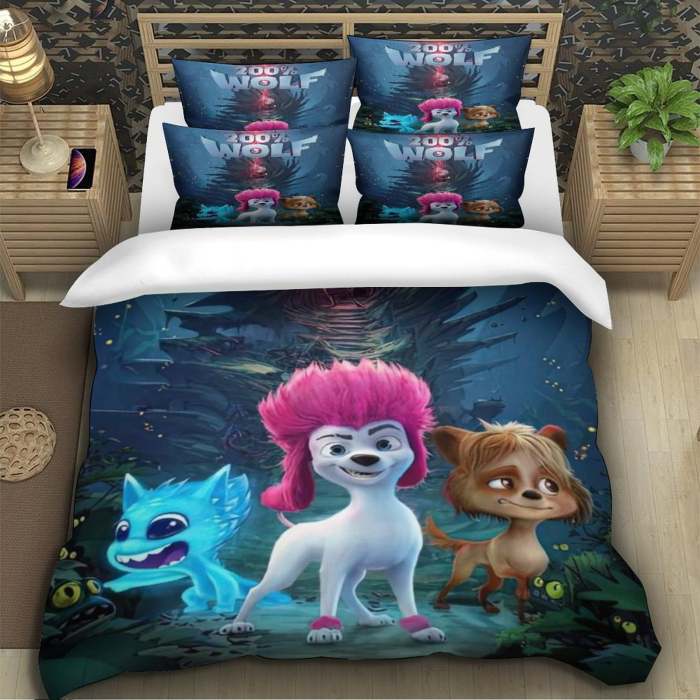 Movie 200% Wolf  Bedding Set Pattern Quilt Cover Without Filler
