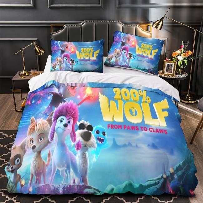 Movie 200% Wolf  Bedding Set Pattern Quilt Cover Without Filler