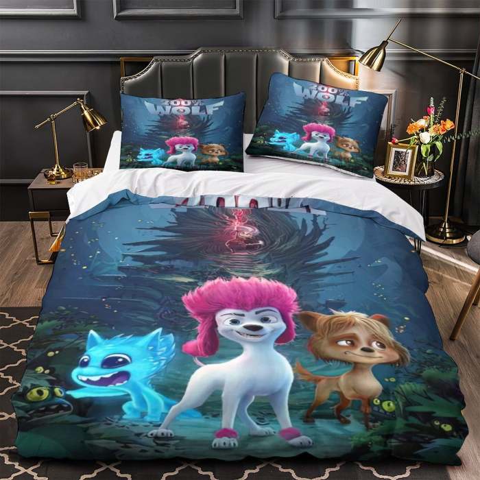 Movie 200% Wolf  Bedding Set Pattern Quilt Cover Without Filler