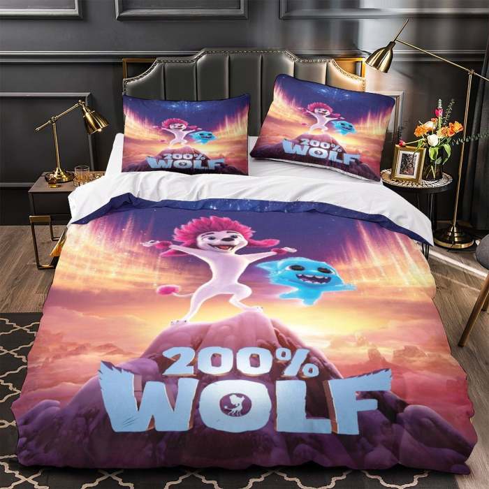 Movie 200% Wolf  Bedding Set Pattern Quilt Cover Without Filler