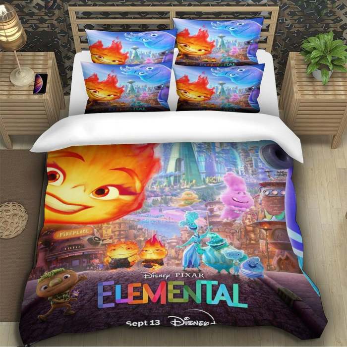 Elemental Bedding Set Pattern Quilt Cover Without Filler