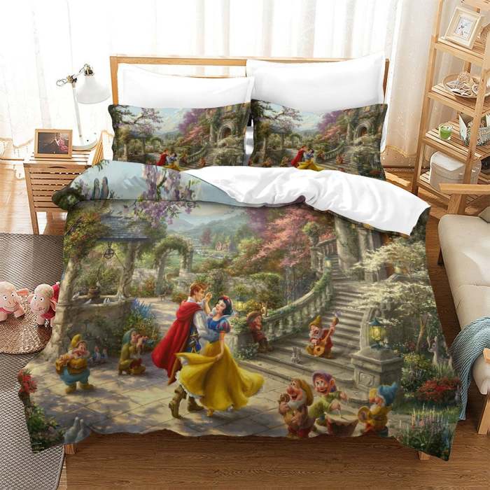 Snow White Bedding Set Pattern Quilt Cover Without Filler