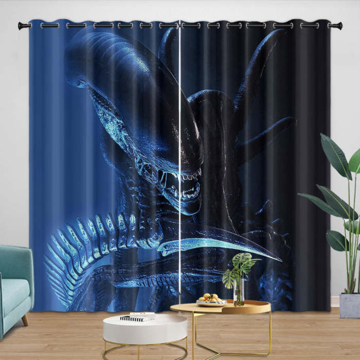 Alien Romulus Curtains Blackout Window Drapes Room Decoration