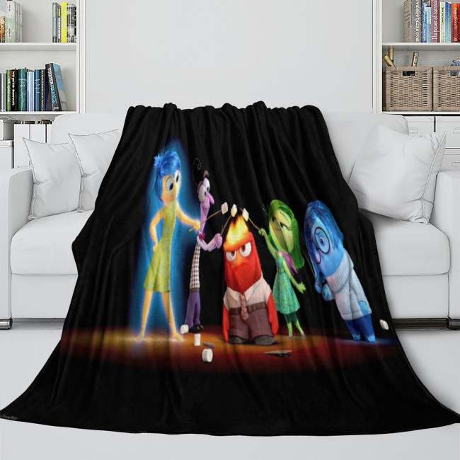 Pixar'S Inside Out 2 Blanket Flannel Fleece Throw Room Decoration